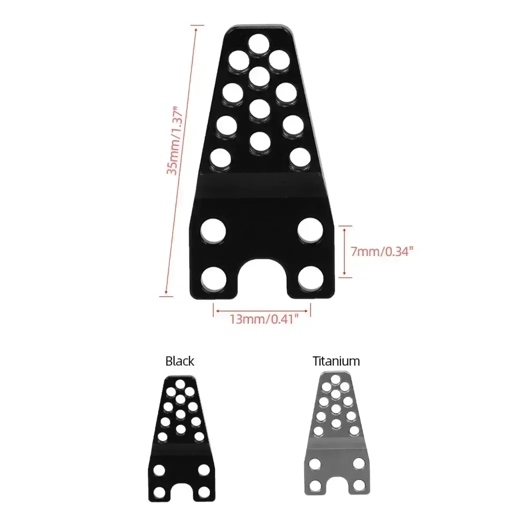 Tour d'amortisseur en aluminium pour voiture RC, support de réglage inférieur pour chenille axiale SCX10 1/10 RC, pièces de mise à niveau, 4 pièces