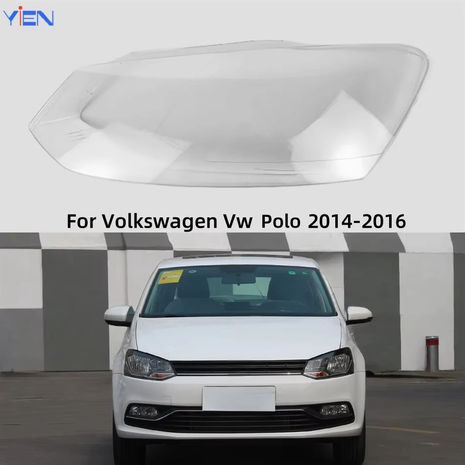 

For Volkswagen Vw Polo 2014 2015 2016 Accessories Lights Lens Shell Headlight Glass Car Front Headlight Lens Cover Lights Shell
