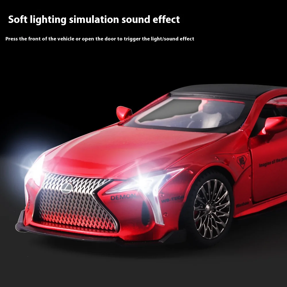 1:32 LEXUS LC500 Alloy Sport Car Diecast Metal Model Simulation