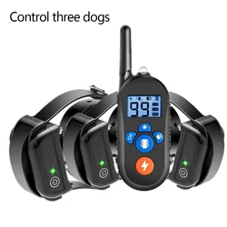 Electric Dog  800m Training Collar Remote Control Waterproof Pet Dog Bark Stop for All Size Shock Vibration Electric Shocker