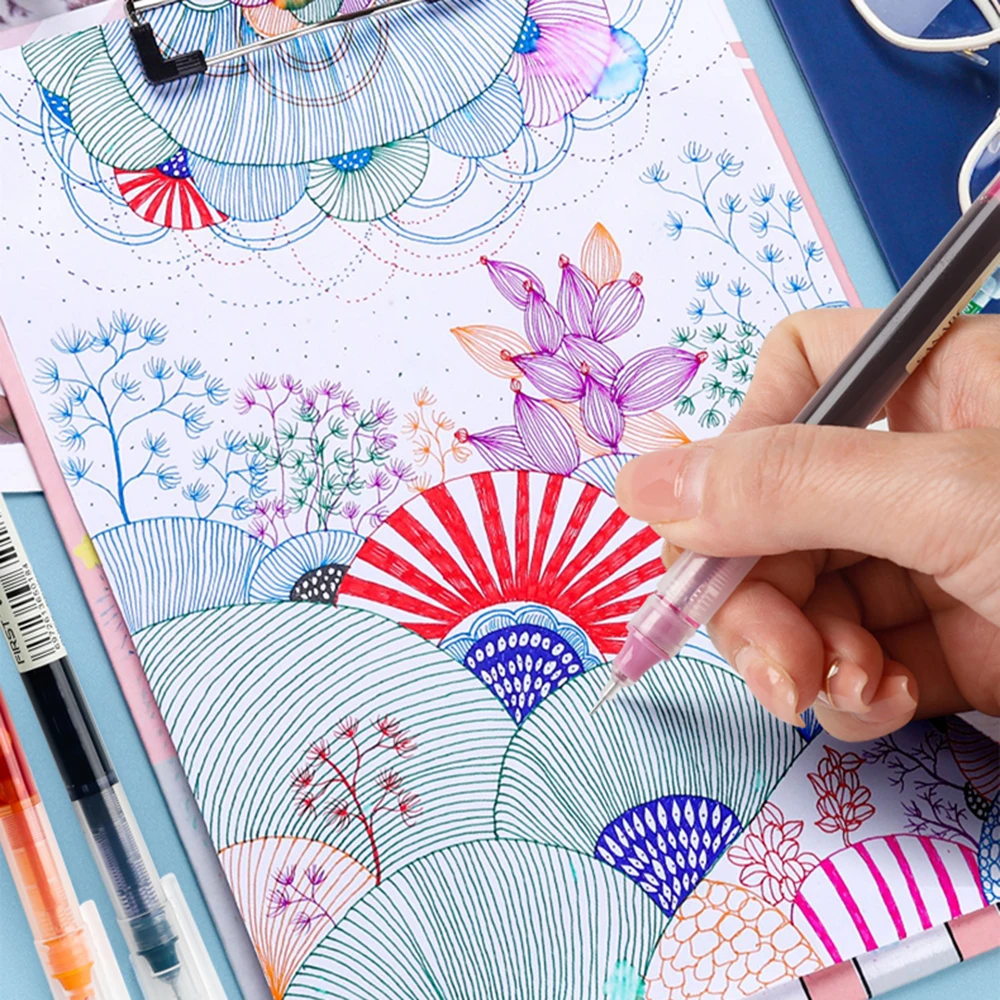 Гелевая ручка с наконечником, 0,5 мм, 12 шт.