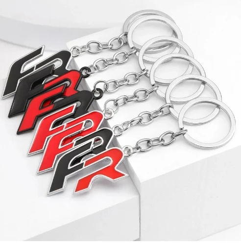 

Car Keychain FR Keyring Metal Key Chain Ring Holder Badge for Seat Alhambra Leon Ateca Arona Altea ltea Cupra Toledo Tarraco