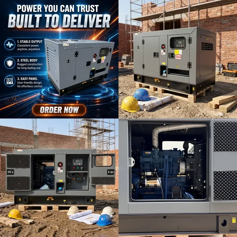 Power Generator 20kw 25kva 30kva 30kw Genset Silent Generators Set Engine Electric Generator Silent
