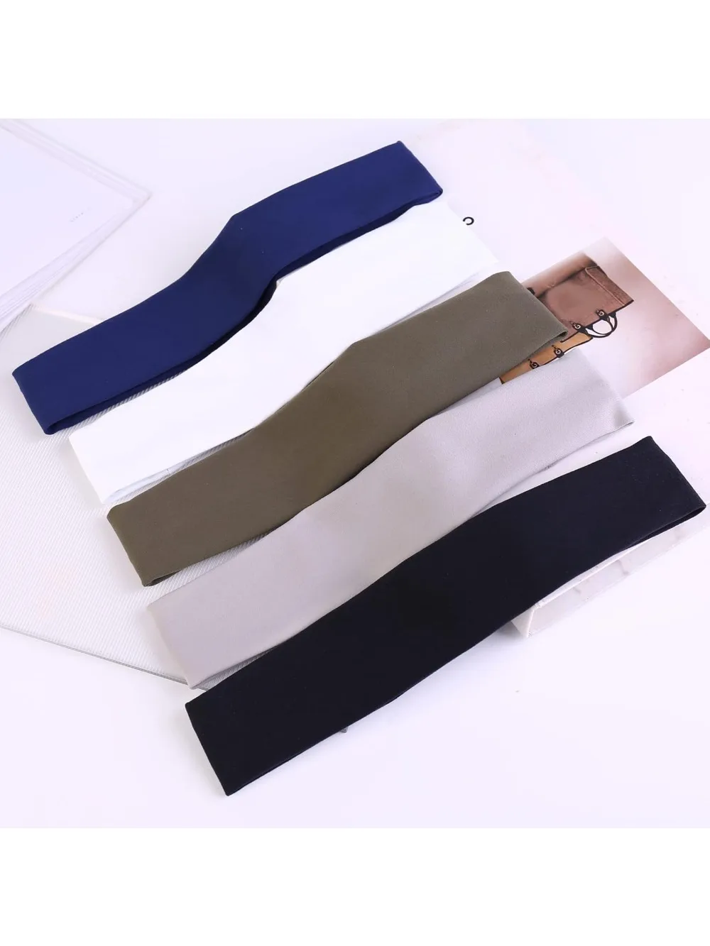 

5 Pack Moisture Wicking Sports Headbands for Men & Women, Workout Sweatband for Running & Yoga