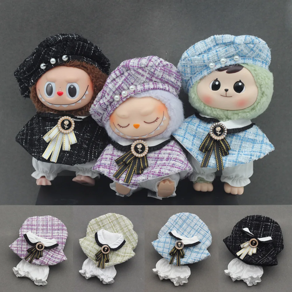 Mini Plush Doll Clothing Set for 17cm Labbu V1 V2 Dolls Outfits