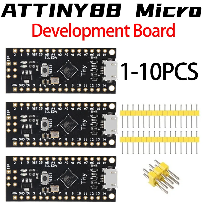 ATTINY88 Micro Development Board 16Mhz /Digispark ATTINY85 Upgraded /NANO V3.0 ATmega328 Extended Compatible for Arduino