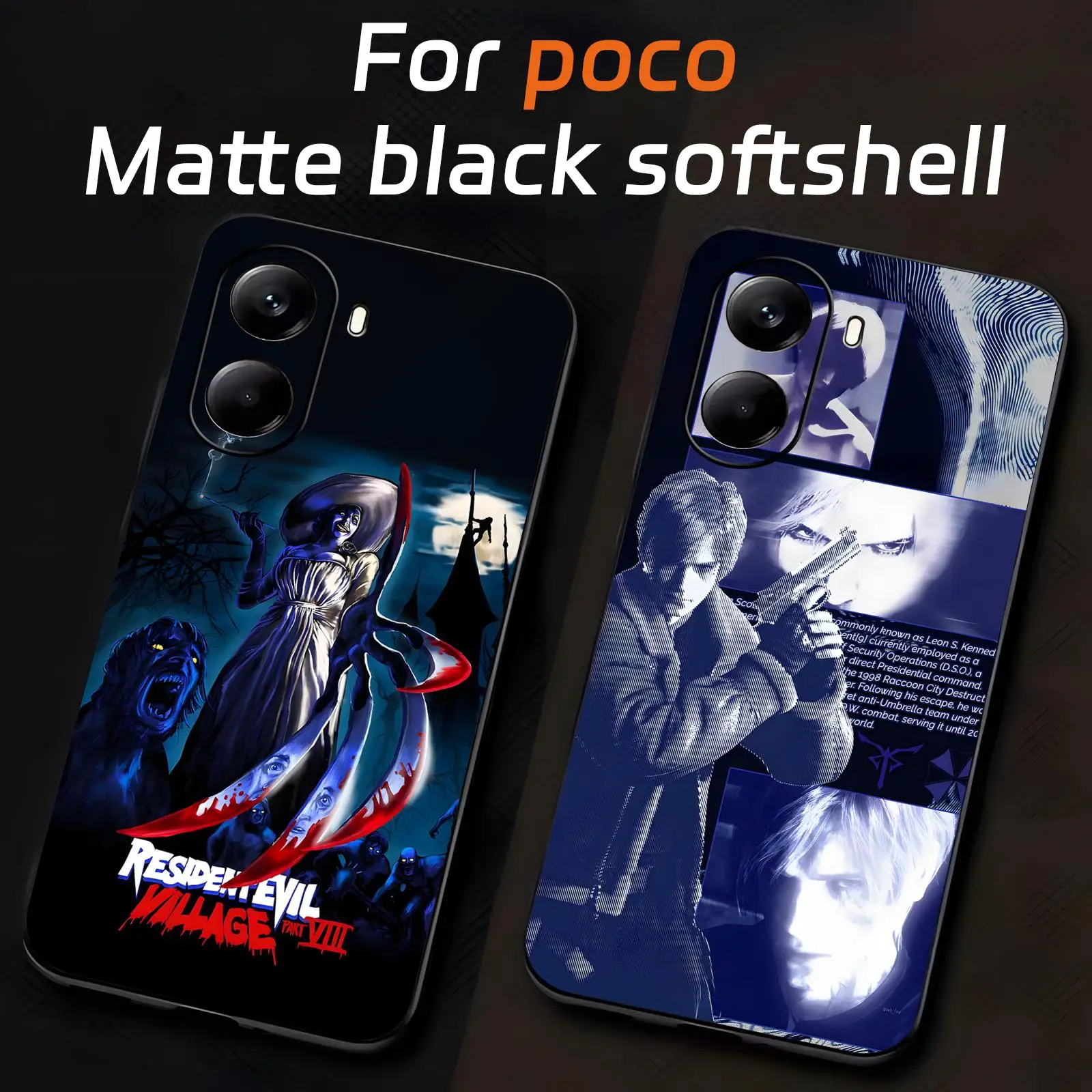 

hot game Resident Evil Phone Case For Xiaomi POCO M7 M6 M5 X7 X6 X5 F7 F6 F5 Pro 5G Soft black Shockproof Cover
