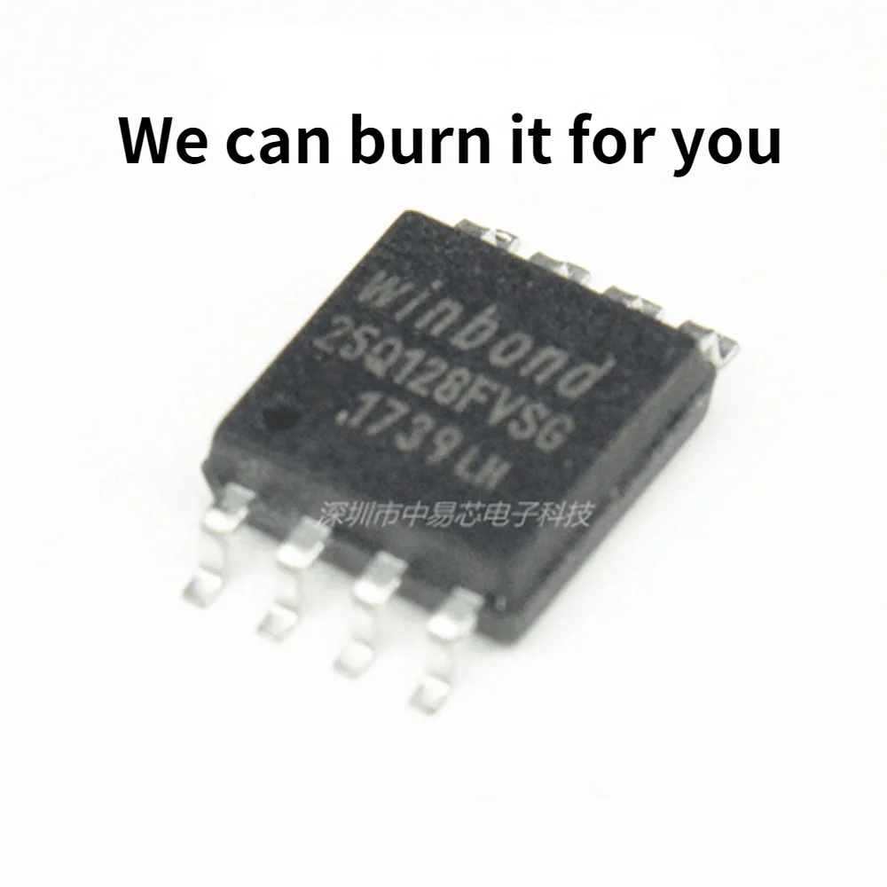 Original New 1pcs W25Q128FVSG 25Q80 25q32fvsig 25q64jvsiq W25Q64JVSSIQ W25Q128JVSQ 16M Flash Memory 25q16 SOP8 Burn BIOS For u