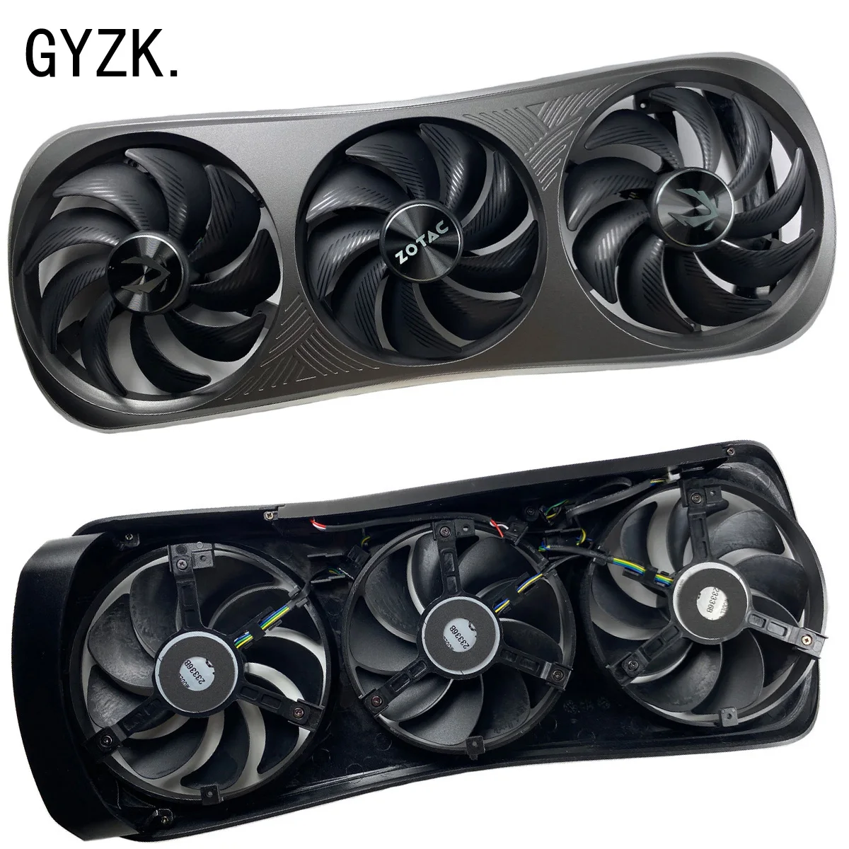 New For ZOTAC GeForce RTX4080 4090 4090D TRINITY Graphics Card Replacement Fan Panel with fan set