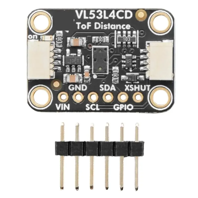 

3CGRO-VL53L4CD Совместимый с STEMMA QT и Qwiic датчик расстояния по технологии Time-of-Flight (ToF) с диапазоном измерения 1-1300 мм, лазерный модуль для определения расстояния