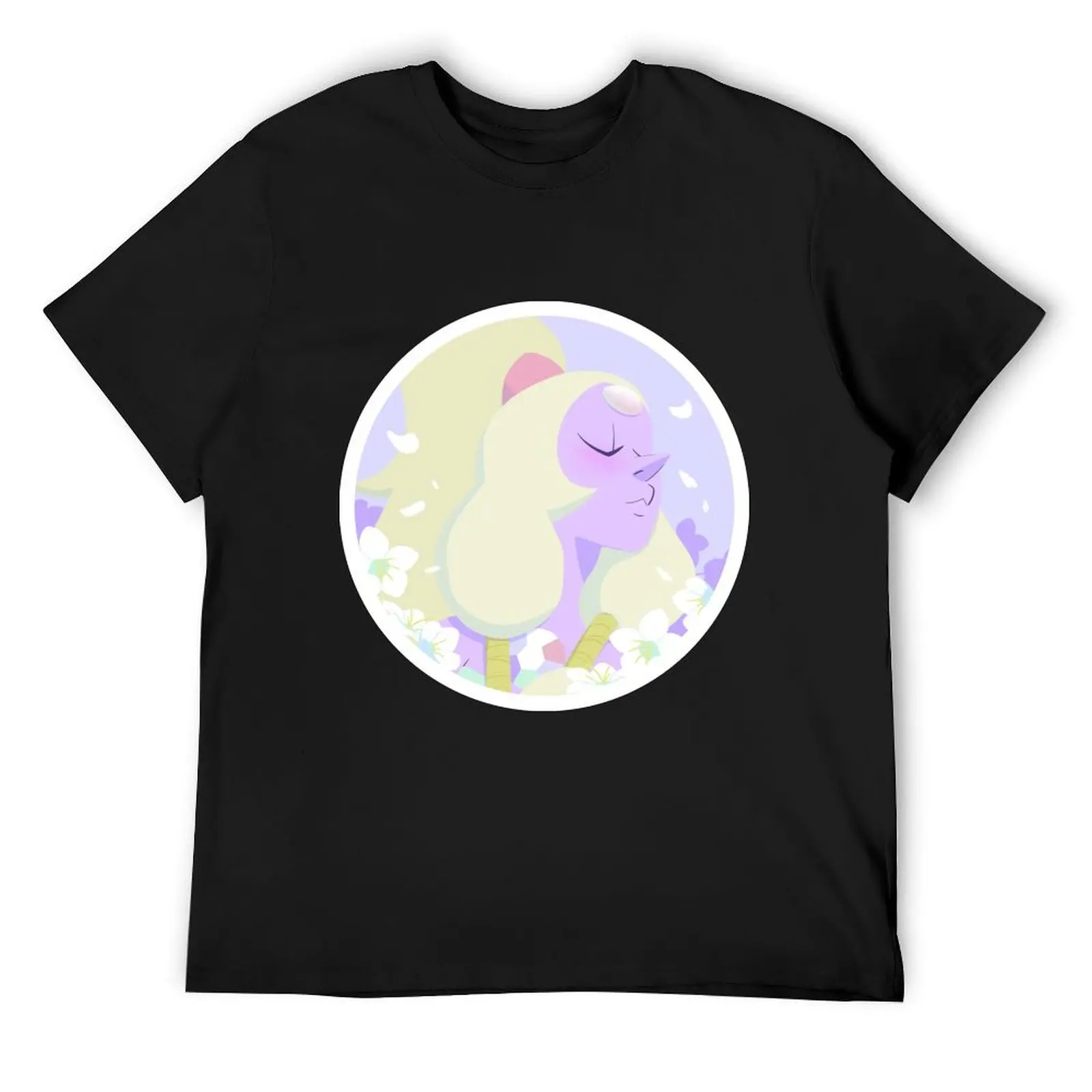 Pastel Opal portrait T-Shirt cotton graphic tees baggy shirts shirts graphic summer tops mens designer clothes