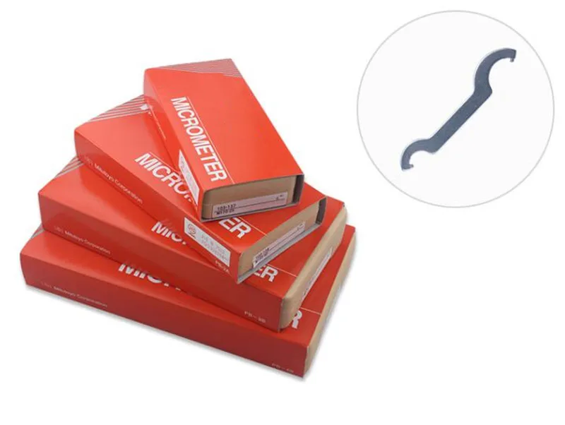 CNC Outside Micrometers 103-138 103-139 0-25mm 25-50mm 50-75mm 75-100mm Metalworking Measuring Accuracy 0.01mm Measuring Tools