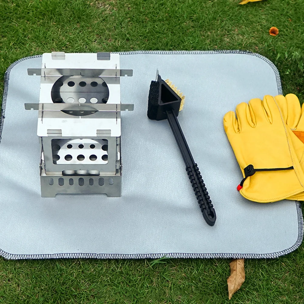 

2Pcs Barbecue Brush Grill Scrubber Cleaning Tool with Ergonomic Handle for Fast Oven Grate Cleaning Outdoor Bbq Use