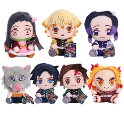 Anime Demon Slayer peluche Kamado Tanjirou Rengoku Shinjurou Agatsuma Zenitsu Tsuyuri Kanawo Tomioka Giyu juguetes regalo niños 20CM