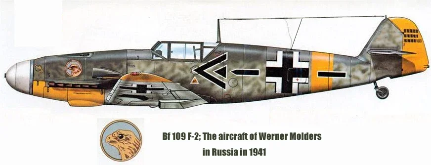 الحرب العالمية الثانية الألمانية JG 51 Werner Molders Bf 109 F-2 مقاتلة تي شيرت 100% القطن س الرقبة قصيرة الأكمام الصيف عادية قميص رجالي #6