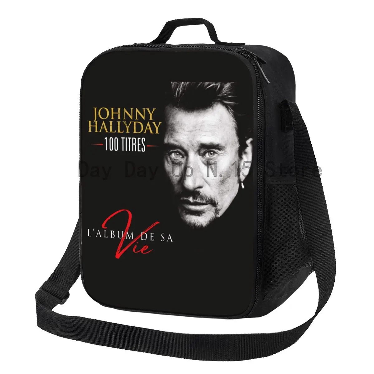 

Johnny Hallyday Rock Insulated Lunch Bag for School Singer French France Leakproof Thermal Cooler Bento Box Women Children