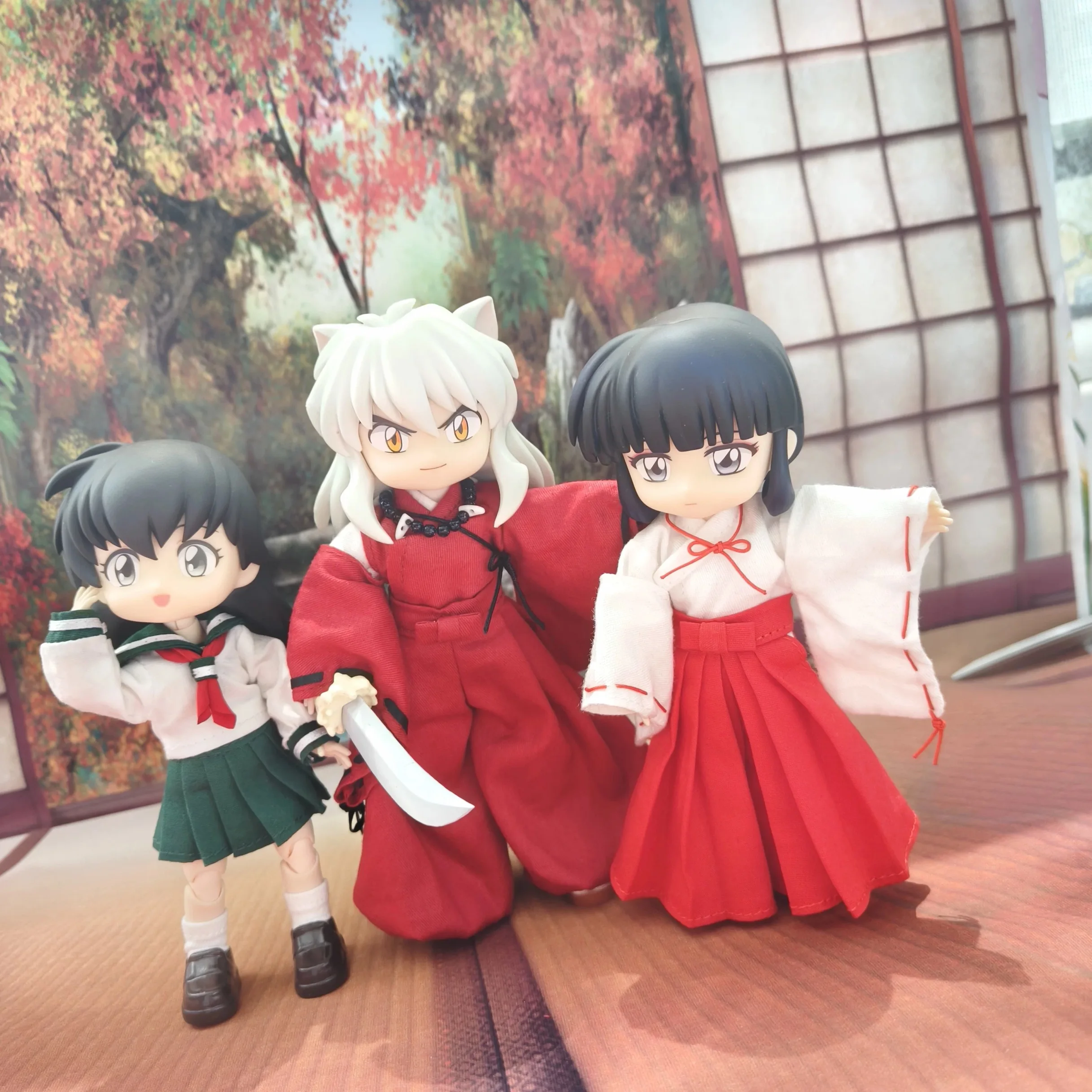 

Anime Cosplay Ob11 Clothes Higurashi Kagome Doll 1/12 Doll Costumes Toys Accessories