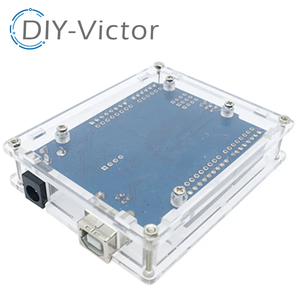 For Uno R3 Case Enclosure Transparent Acrylic Box Clear Cover Compatible with Arduino UNO R3