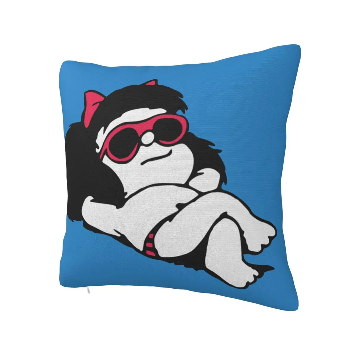 Mafalda Summer Pillowcase Soft Cushion Cover Decorative Cute Kawaii Cartoon Throw Pillow Case Cover Home Drop Shipping 45X45cm