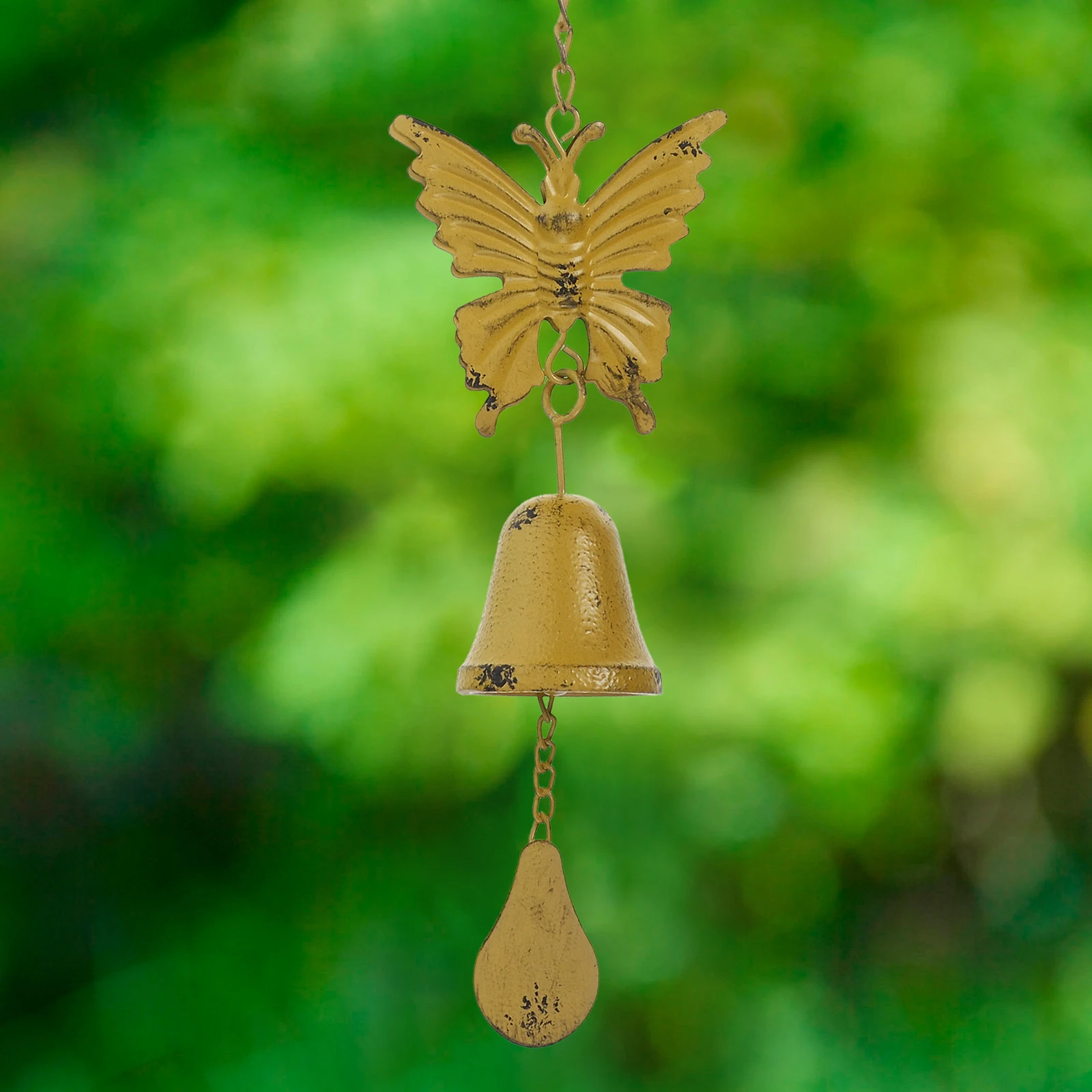 

Vintage Cast Iron Wind Chime Retro Outdoor Garden Decoration Hanging Bell Patios Porch Indoor Spaces Small Chimes Outdoor
