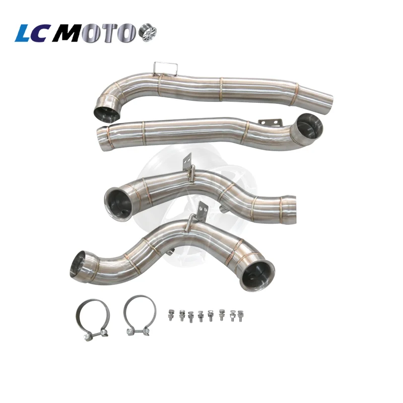 SS304 Turbo Exhaust Downpipe For Mercedes AMG GT GTC GTS GTR 2015+