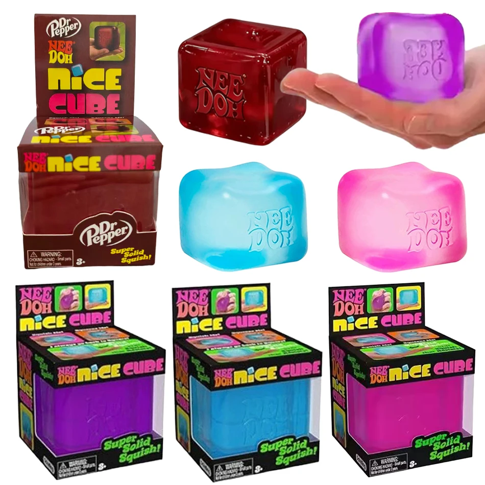 

Hotsale Nee-doh Nice Cube Sensory Squeezing Cube for Stress relief and Fingertip Release Toy For Adult Pinching And Playing Gift