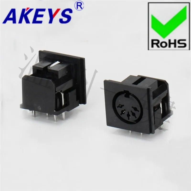 10PCS DS-5-04a Square S Large terminal connector generous 5-core 7-pin socket 5PIN needle DIN Master