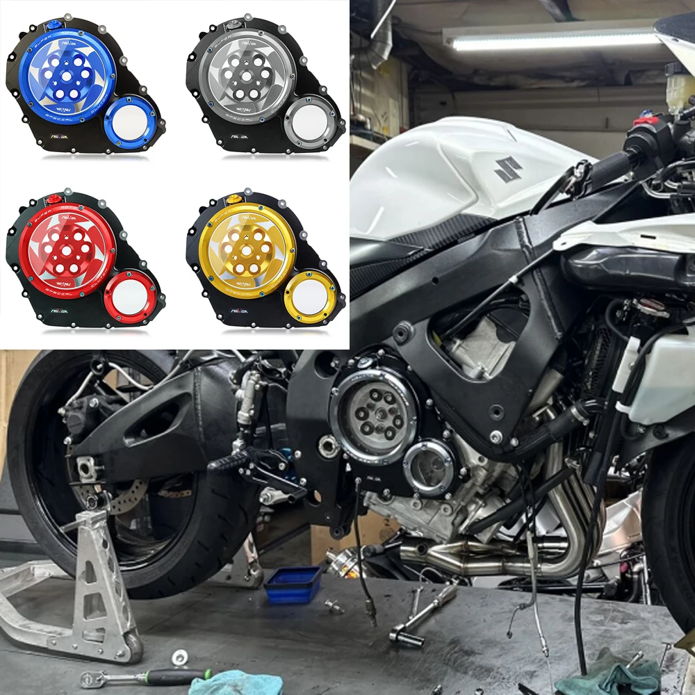 

GSXR600 GSXR750 Racing Engine Clear Clutch Cover For SUZUKI GSXR GSX R GSX-R GSXR 600 750 2006 2007-2020 2021 2022