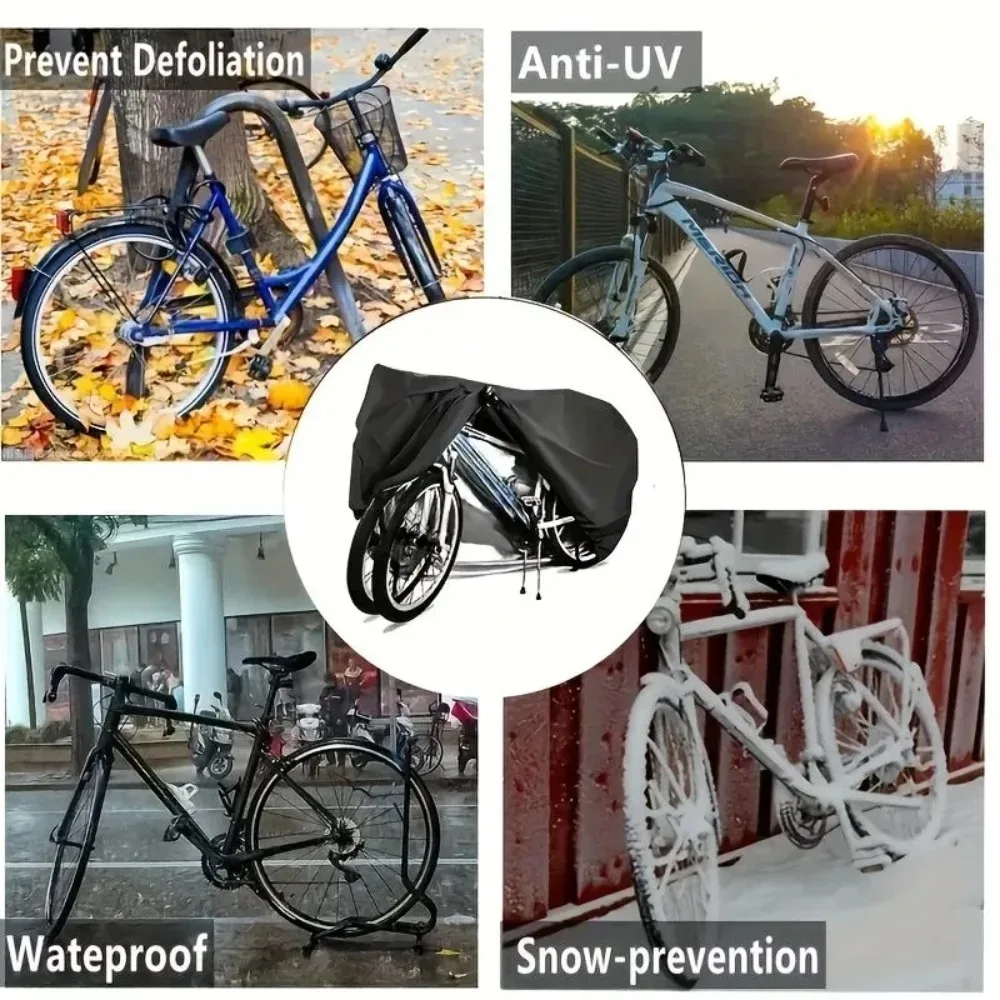 Universal Motorcycle Cover Sunproof Dustproof Waterproof Bike Scooter Electrombile UV Protection Reflective Stripes image 3