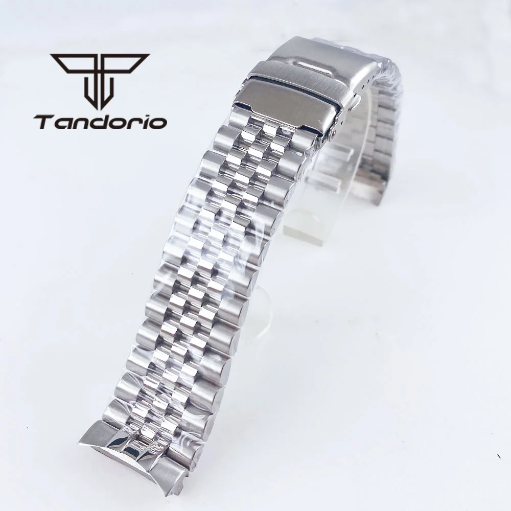 Stainless Steel 41mm 200m Dive Watch Case with Steel Bracelet Sapphire Glass 120 Clicks Rotating Bezel Fit NH35 NH36 Movement