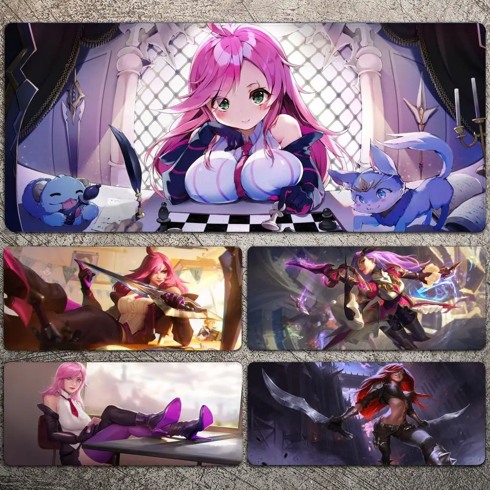 Katarina League Of Legends Mousepad Large Gaming Mouse Pad LockEdge Thickened Computer Keyboard Table Desk Mat