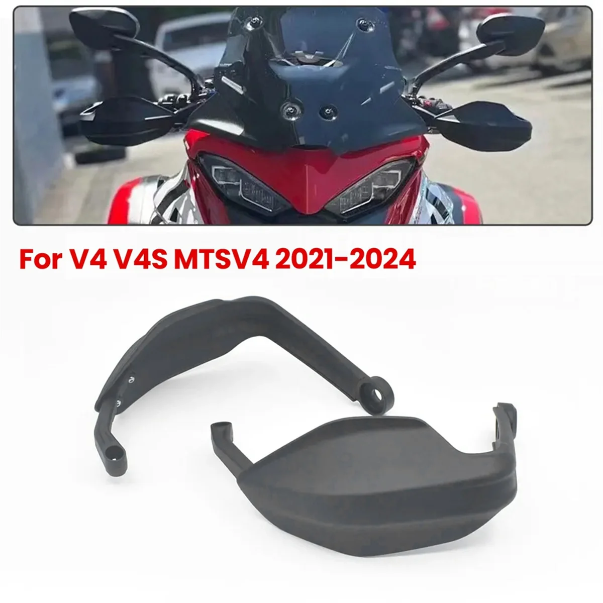 Motorcycle Handle and Handguard Protective Cover for Dukadi V4 V4S MTSV4 2021-2024 Left Side