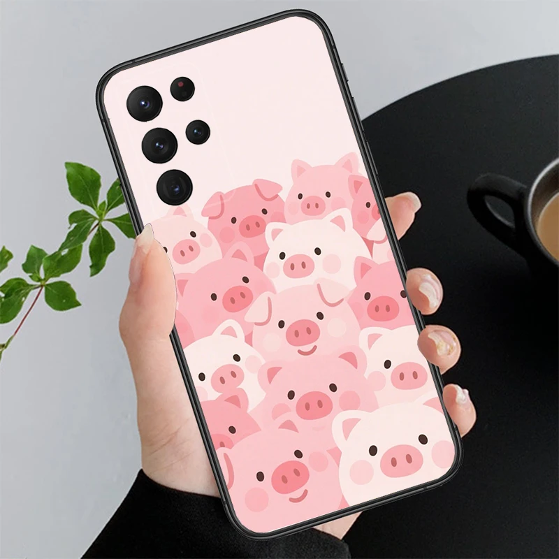 Cute Pig Case For Samsung A57 A37 A56 A36 A16 A06 A07 A55 A35 A15 A17 A27 A52 A34 A24 A26 A53 A54 A05 A14 A73 A25