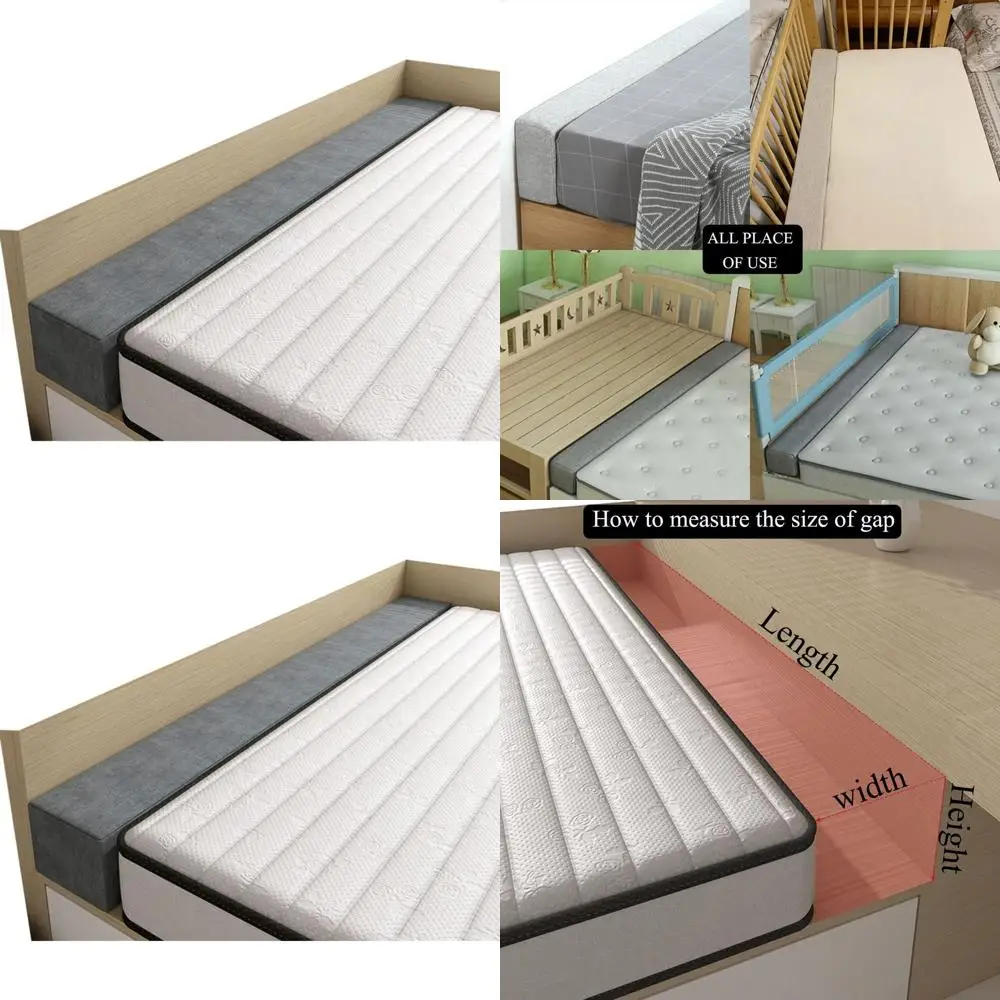 

Headboard Space Filler, Bolster Pillow Stopper, Sofa Gap Filler, 79x8x8 Inch Mattress Support