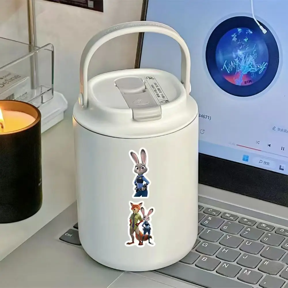 59 шт. декоративные наклейки «Зверополис»: дизайн персонажей для телефонов, поделок — клей премиум-класса, долговечная яркая работа для проектов