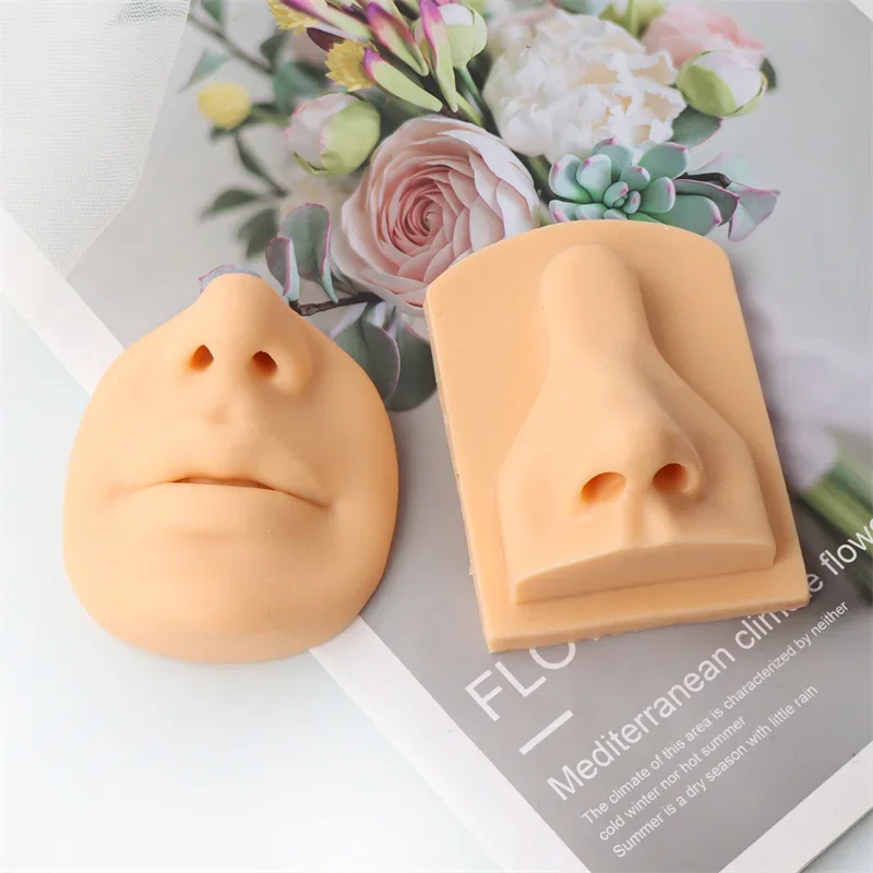 VERIDIAN Human Facial Features Silicone Molds Mouth and Nose DIY Realistic Fake Ears and Eyes Teaching Practice Resin Molds