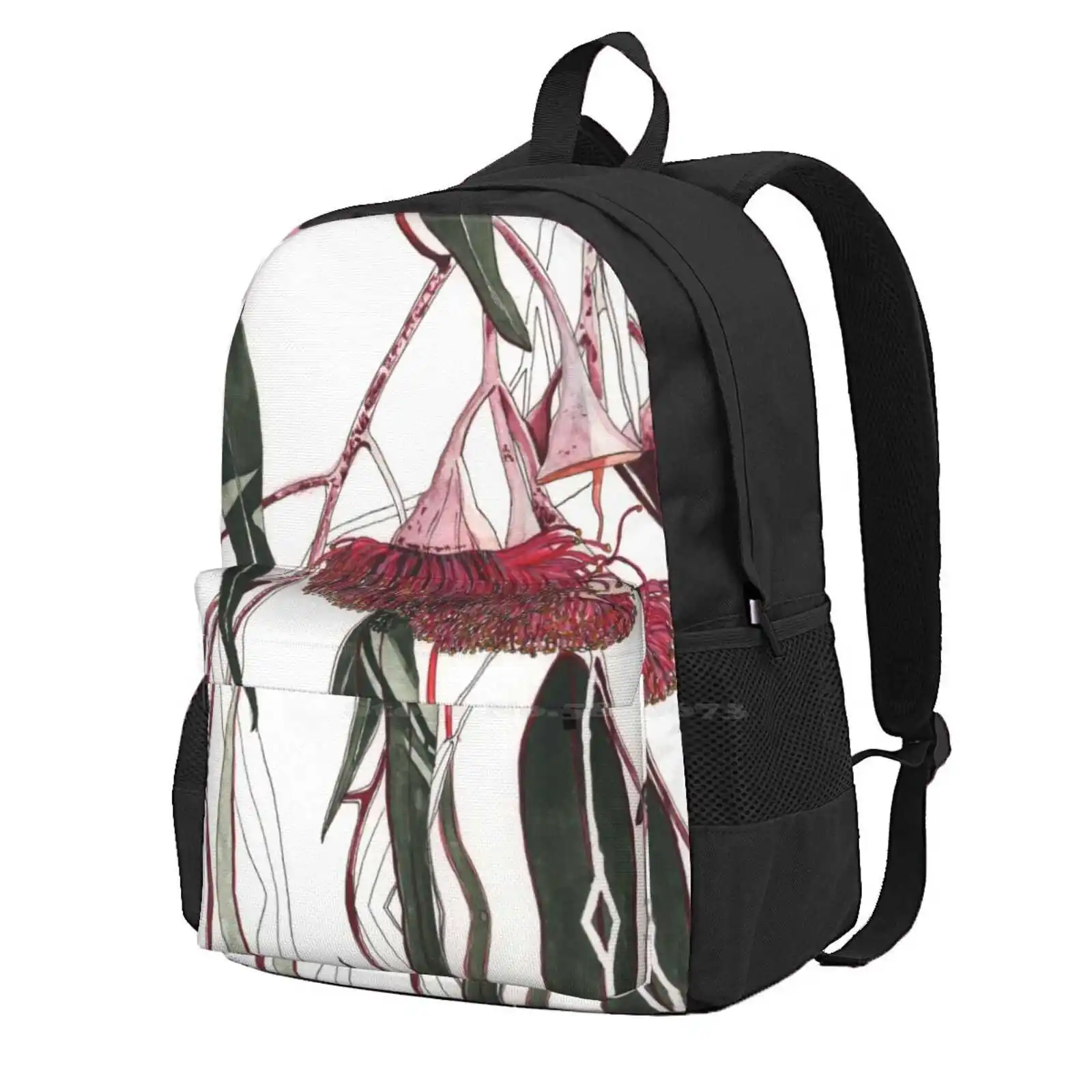 

Flowering Gum Tree Australian Eucalyptus Teen College Student Backpack Laptop Travel Bags Australian Flora Australian Plant