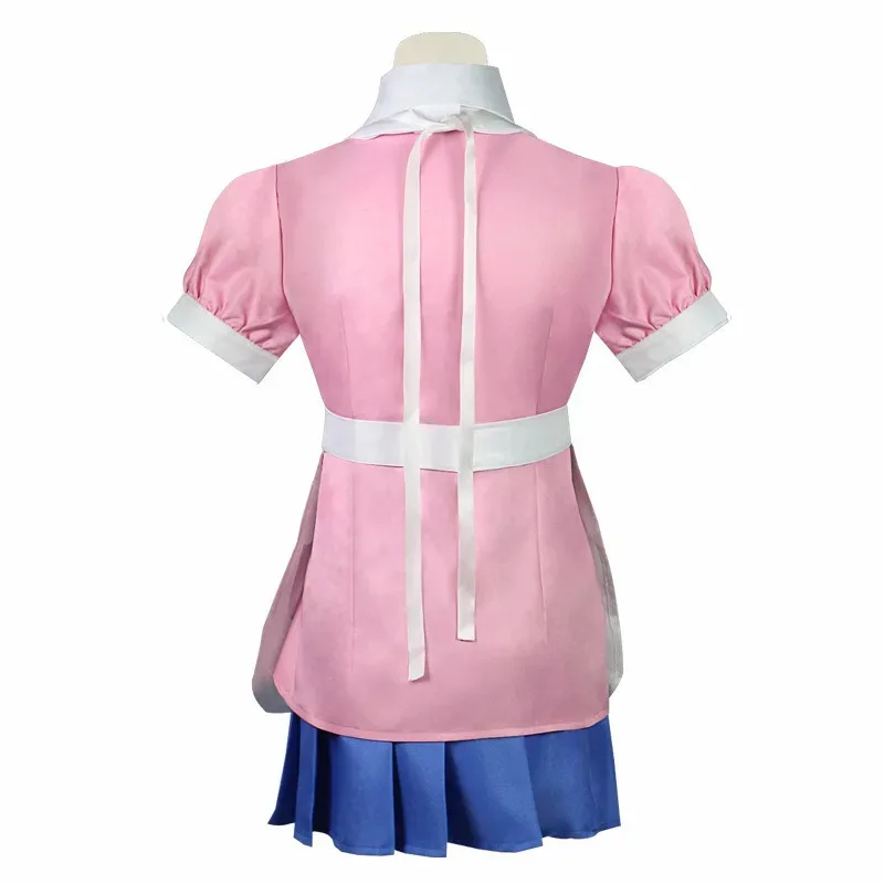 Traje de Cosplay de Anime Danganronpa Mikan Tsumiki con peluca Anime Halloween desesperación uniforme de enfermera definitivo disfraz de sirvienta para mujer