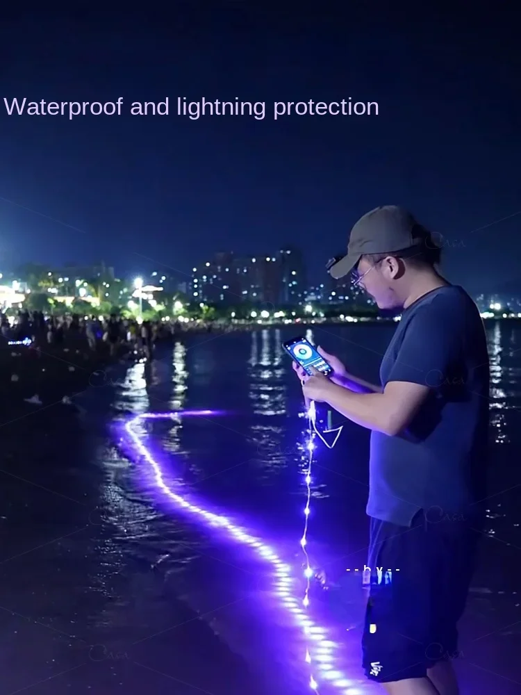 Voice-activated outdoor waterproof ambient light Douyin net red LED small color light flashing string light illusion