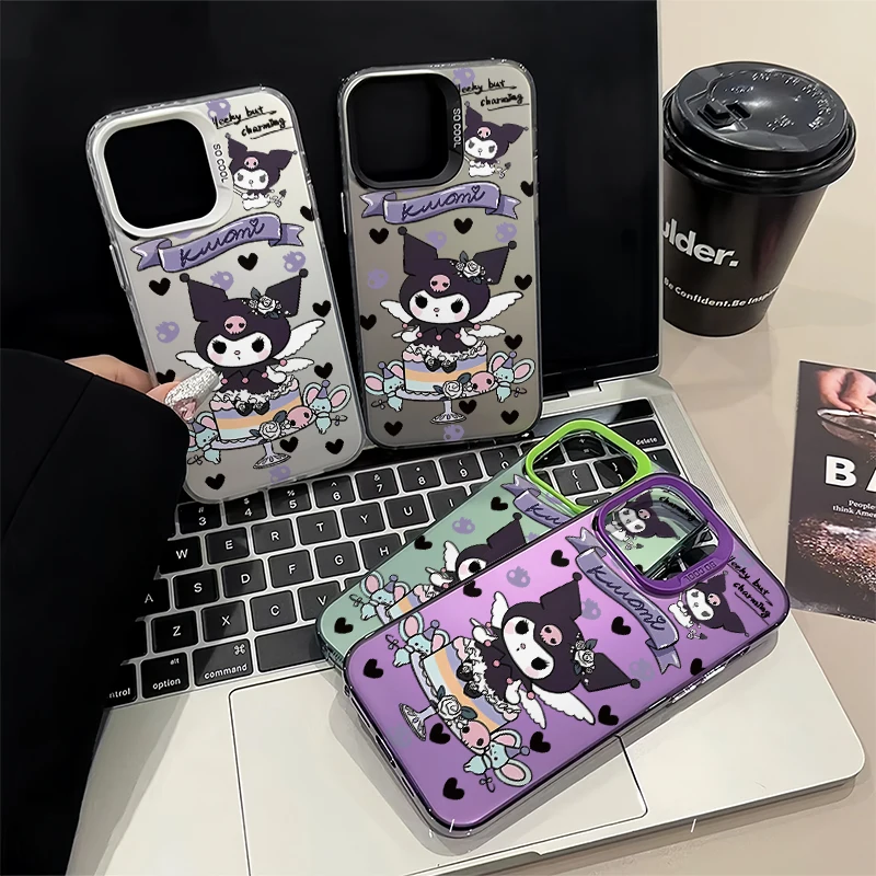 Trend Cartoon Cake Kuromi Soft Cases For Iphone 15 14 13 12 11 Pro Max 7 8 Plus X XR XS Max Shockproof phone Back Covers Y2k