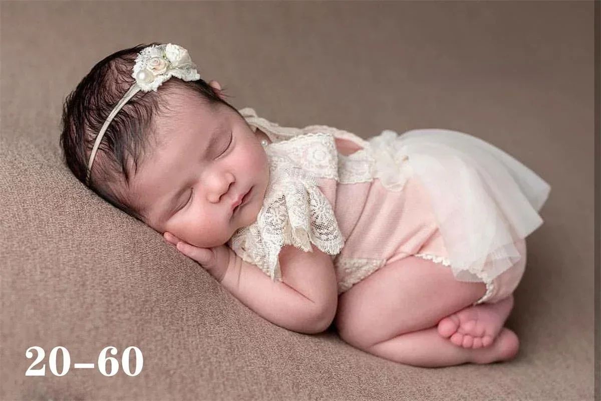 Infant Newborn Photo Shoots Lace Princess Dresses Hat Sets Outfits Babys Photography Props Clothes Baby Gift Souvenir Clothing