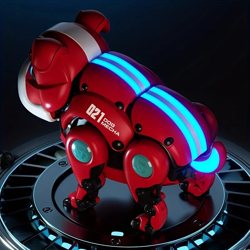 Robot Dog Children's Electric Puppy Toy, Intelligent Singing and Dancing Voice Violent Dog, Mechanical Dog Without Electricity