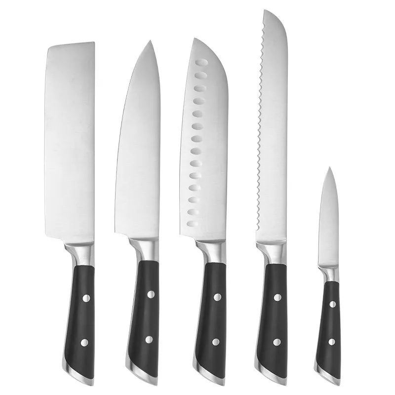 

5pcs Sharp Stainless Steel Kitchen Combination Japanese Chef Knife Santoku Knives Fruit Knife Set Kitchen Knife Set Cooking Tool