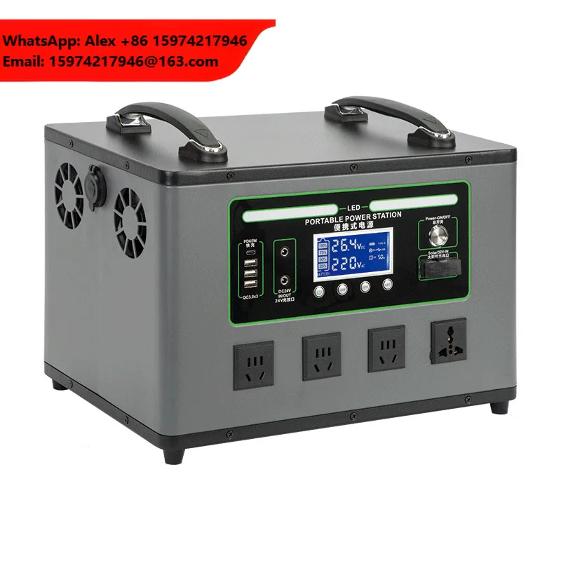 Custom Portable Solar Power Generator 2200W 5000W LiFePO4 Battery Supply Home Backup For Outdoor Camping Car MPPT Jump Starter