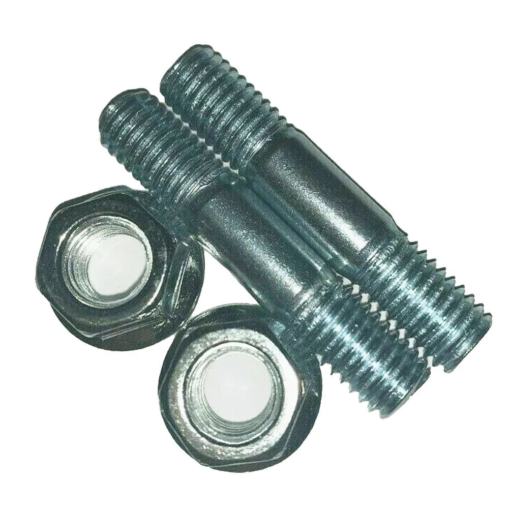2set Bar Nuts& Bar Studs Chainsaw Bar Nuts Garden Medium Carbon Steel Outdoor Parts Yard & Bar Studs /Bolts Chainsaws Parts