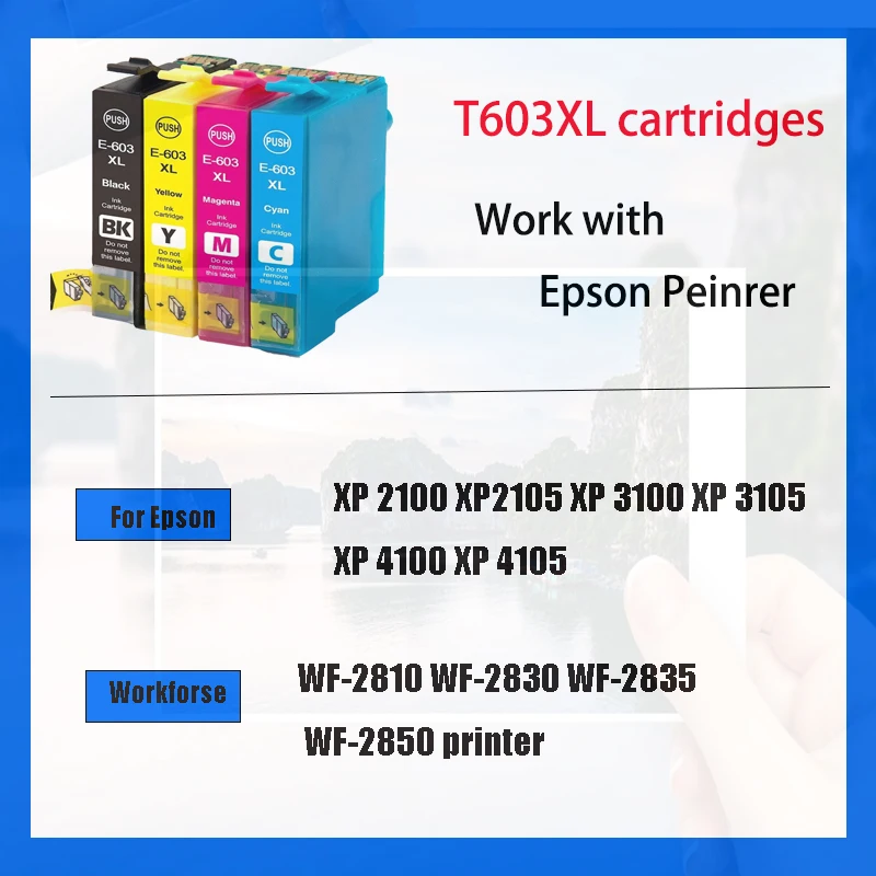 Einkshop t603xl kompatibel epson 603xl e603 t603 für XP-2100 XP-3100 WF-2810 XP-3105 XP-4100 XP-4105 WF-2830 XP-2105 drucker