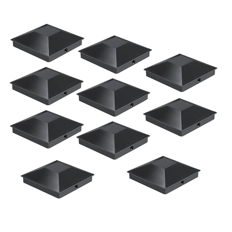 

Fits For Deck Fencing Mailbox Patio Decor 12 Pack 4X4 Inch Post Caps Outdoor Waterproof Fence Post Covers For Wood/Vinyl