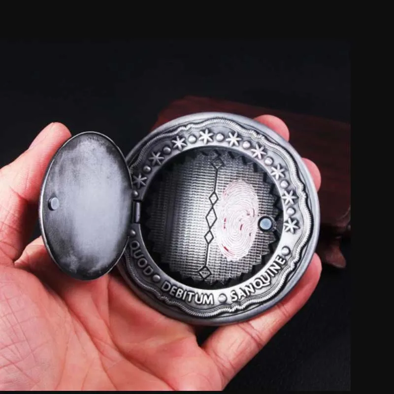 Porte-clés crâne de pièce de monnaie John Wick, marqueur de serment de sang, peut ouvrir les aimants, attirer magnétiquement des pièces de monnaie, accessoires de Collection de Simulation