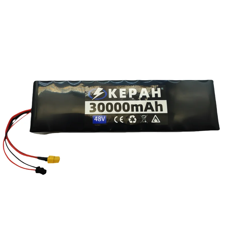 Brand new 13S2P 48V battery 30.0Ah 18650 lithium-ion battery pack, 54.6V 750W BMS suitable for electric scooters and bicycles