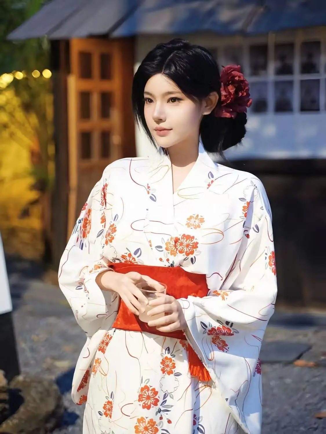 kimono-con-estampado-rojo-y-blanco-ropa-tradicional-japonesa-para-mujer-vestido-asiatico-clasico-traje-para-fotografia-de-viajes-vestido-de-playa